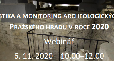 online seminář Diagnostika a monitoring archeologických terénu Pražského hradu